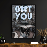 Cypher – "Got You" Valorant Neon Poster